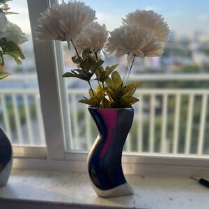 Elegant Silver Chrome Vase